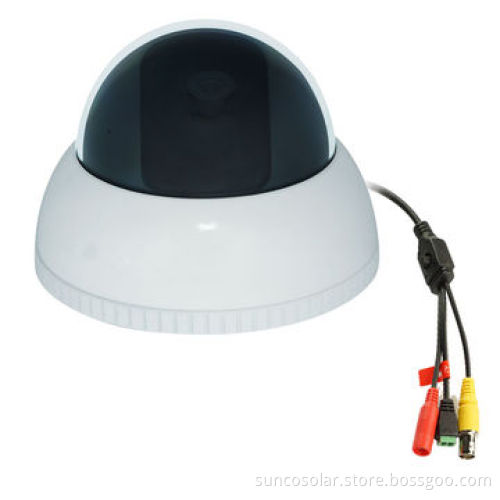 Fish-eye 130-degree Vandal-resistant Camera, 1/3" Sony Super HAD II CCD, Advanced DSP, 700TVL